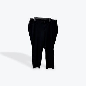 Cest. 1946 Womens Black Stretch‎ Pants Elastic Waist Bootcut Size 18W